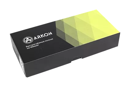 Кольца ARKON 34 мм быстросъемные на weaver, низкие