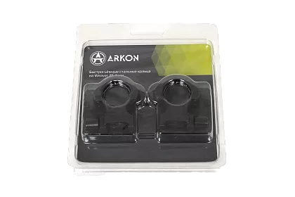 Кольца ARKON 25,4 мм быстросъемные на weaver, стальные, высокие